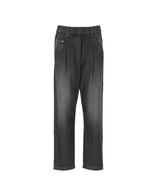 Straight Jeans di Brunello Cucinelli in Gray