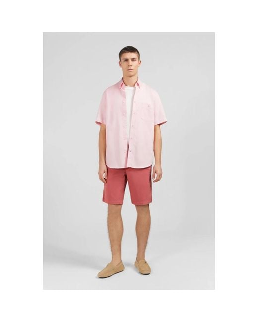 Eden Park Pink Short Sleeve Shirts for men