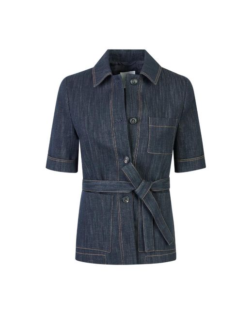 Denim Jackets Eleventy de color Blue