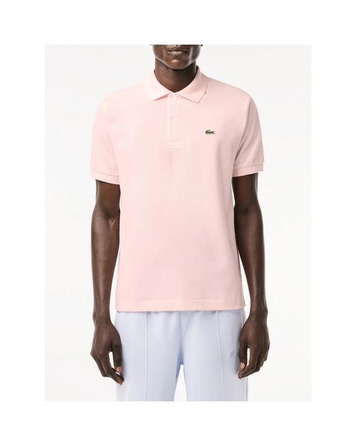Lacoste Pink Polo Shirts for men