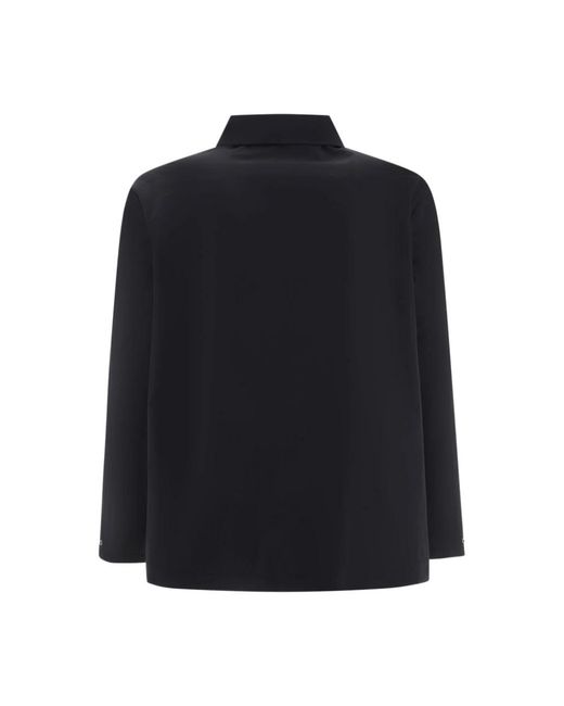 A.P.C. Overhemden ,Zwart ,Katoen Zwarte Parka Buitenkleding Herenkleding in het Blue voor heren