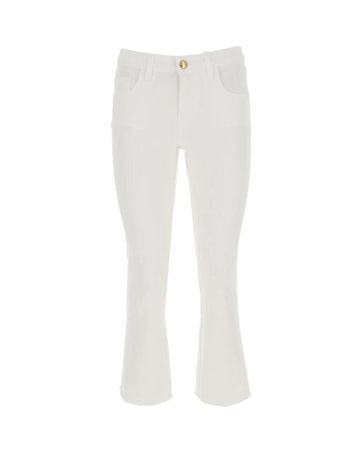Fay White Flare Jeans