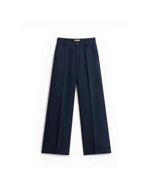 Woolrich Blue Wide Trousers