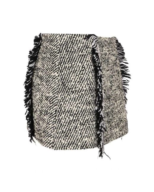 DURAZZI MILANO Black Denim Skirts