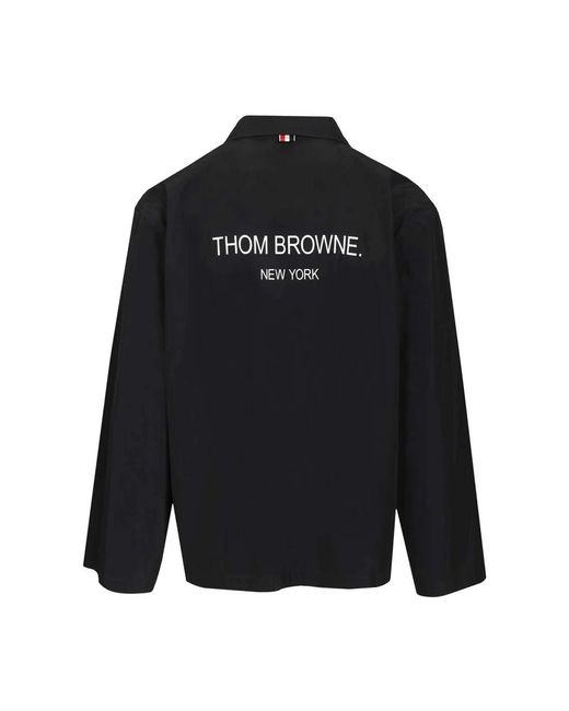 Thom Browne Light Memory Tech Packable Sportcoat in het Blue voor heren