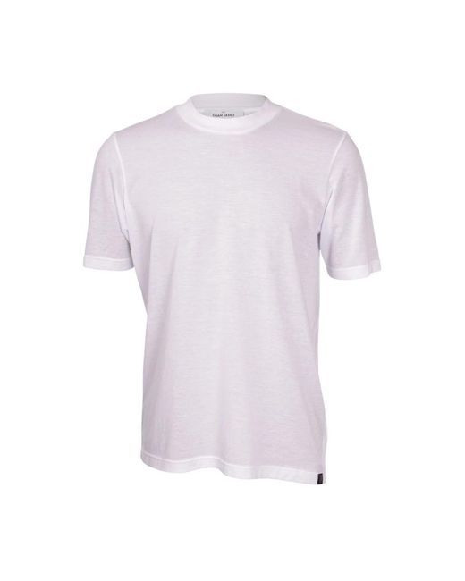 Gran Sasso Weiße t-shirts und polos in Purple für Herren