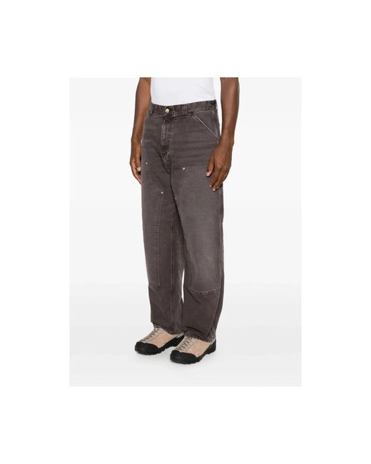 Carhartt Gray Straight Jeans for men
