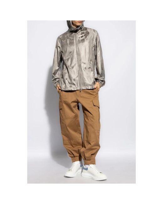 McQueen Brown Wide Trousers for men