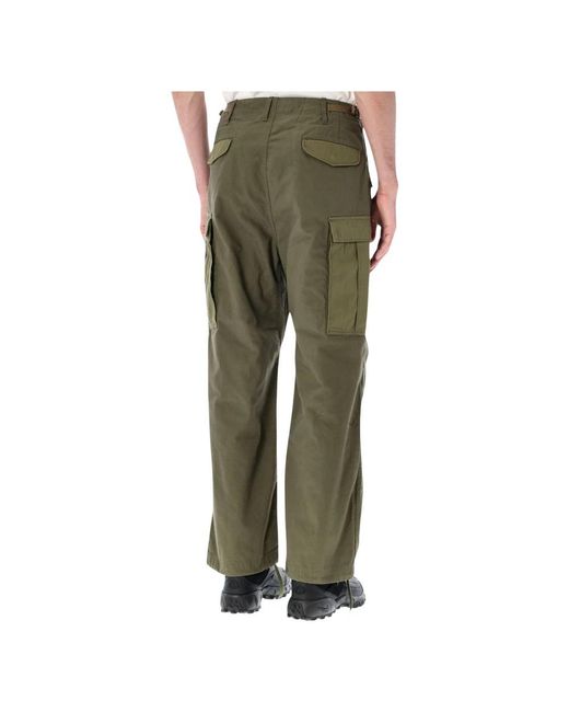 Nanamica Green Straight Trousers for men