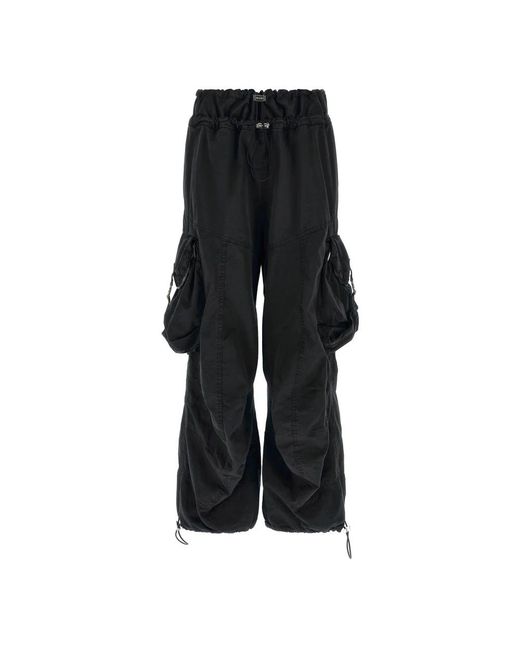The Attico Black Wide Trousers