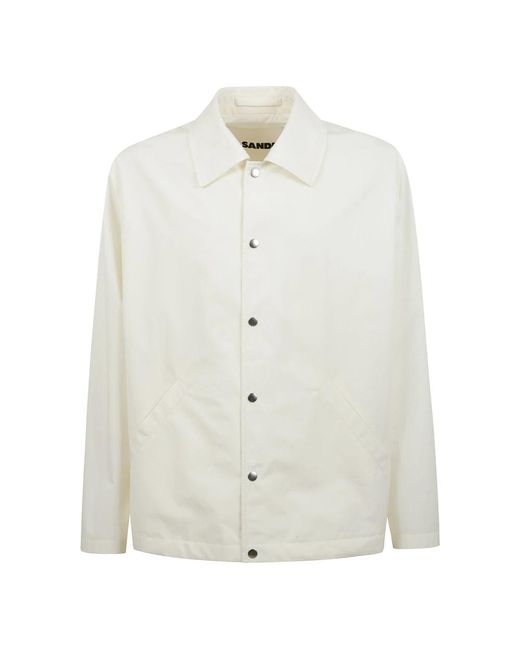 Jil Sander White Light Jackets for men
