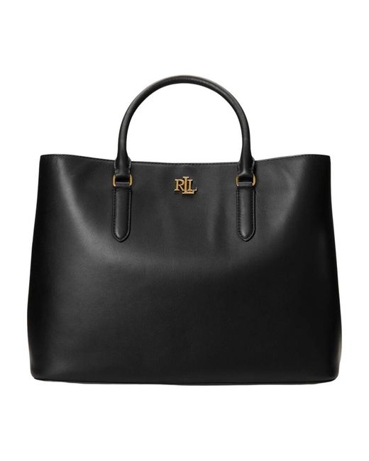Ralph Lauren Black Große Marcy Satchel