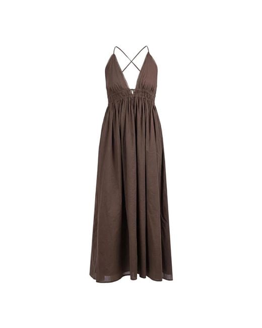 Ottod'Ame Brown Midi Dresses