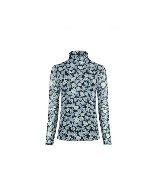 FABIENNE CHAPOT Blue Flower Rollkragentop