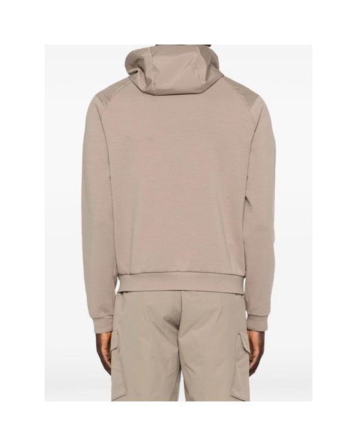 Herno Polyester Jack Met Rits En Capuchon in het Natural