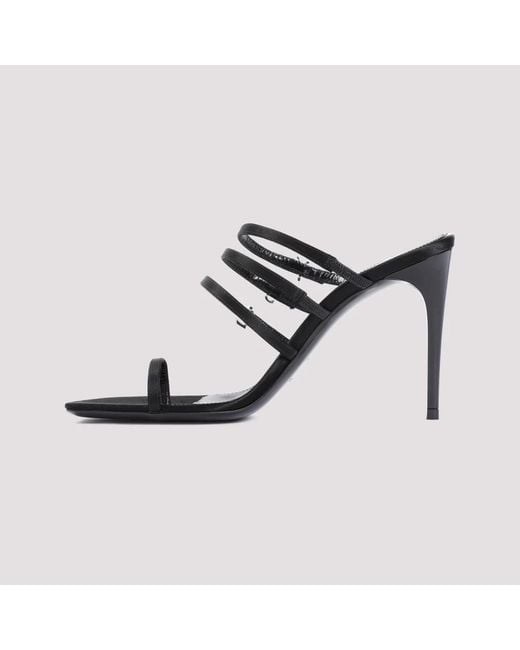 Heeled Mules Saint Laurent de color Black