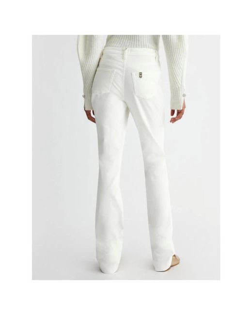 Liu Jo White Slim-Fit Trousers