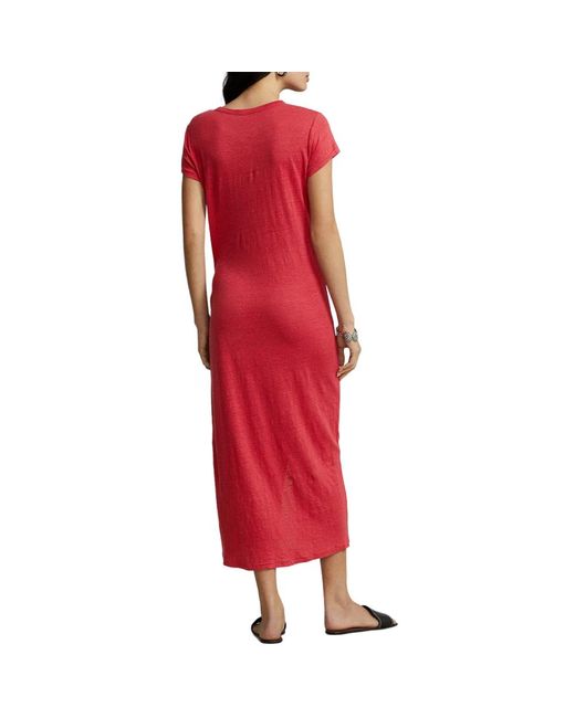 Ralph Lauren Red Midi Dresses