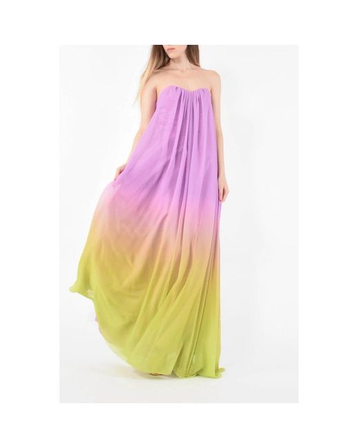 ACTUALEE Purple Maxi Dresses