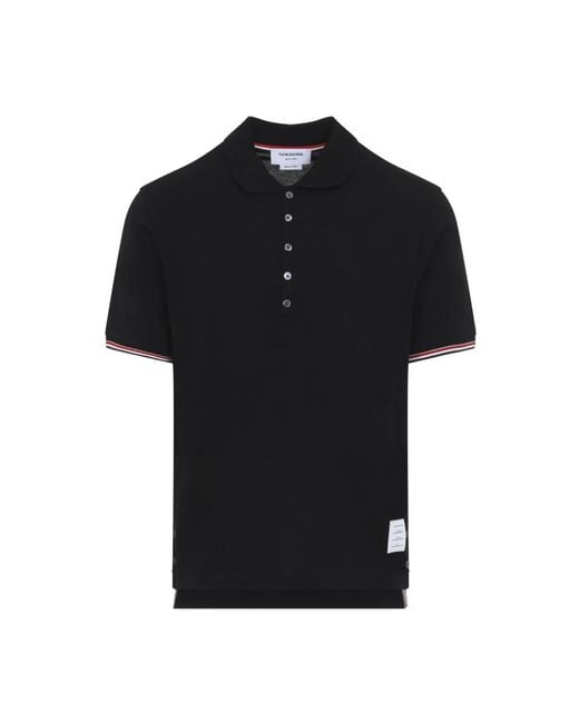 Thom Browne Black Polo Shirts for men