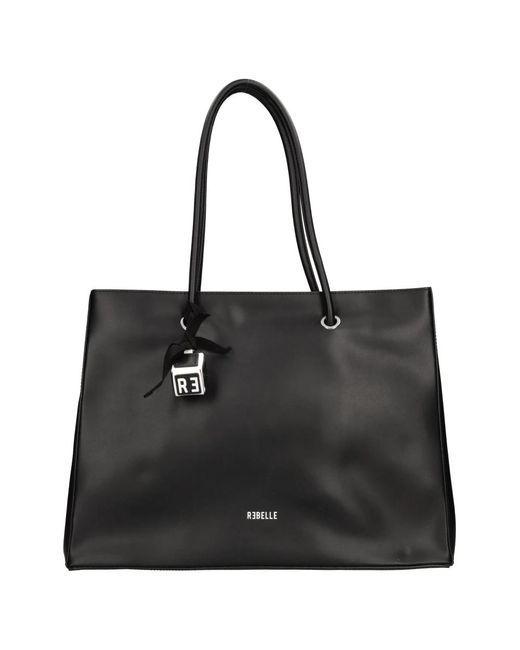 Rebelle Black Shopping Bags