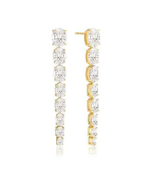 Sif Jakobs Jewellery Metallic Facettierte weiße zirkonia-ohrringe