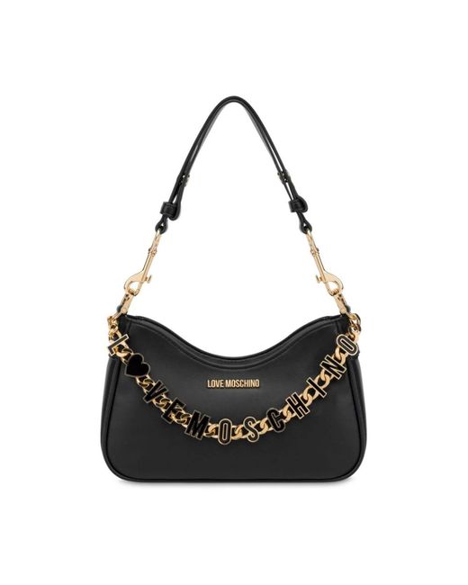 Shoulder Bags di Love Moschino in Black