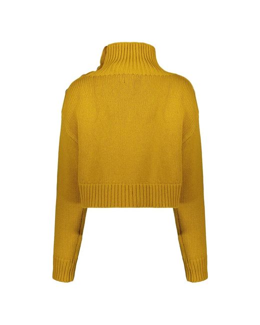 Yves Salomon Yellow Turtlenecks