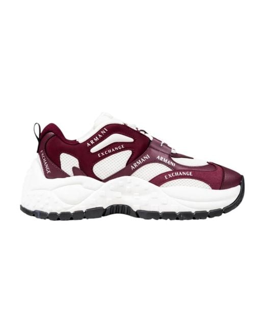 ARMANI EXCHANGE Purple Sneakers