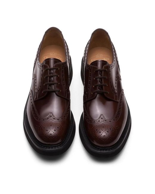 Church's Brown Laced Shoes for men