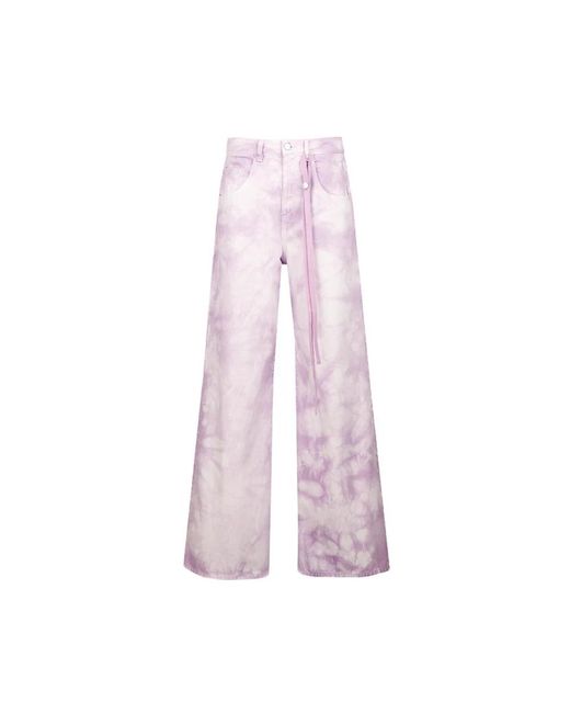 ICON DENIM Pink Wide Trousers