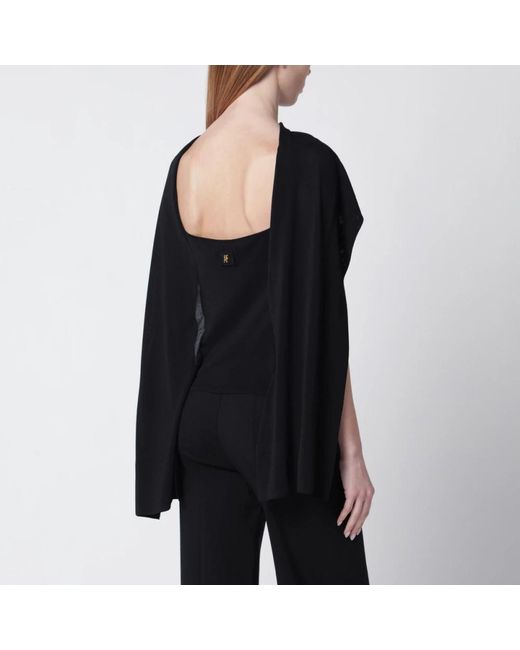Alberta Ferretti Black Blouses