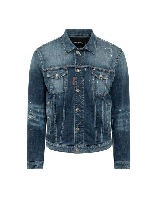 DSquared² Blue Denim Jackets for men