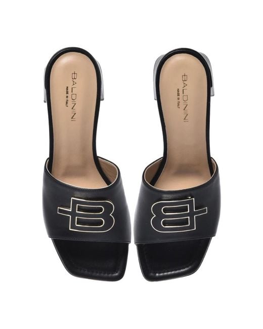 Heeled Mules Baldinini en coloris Black