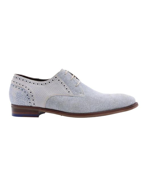 Floris Van Bommel White Business Shoes for men