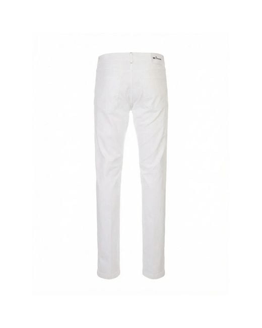 Kiton White Slim-Fit Jeans for men