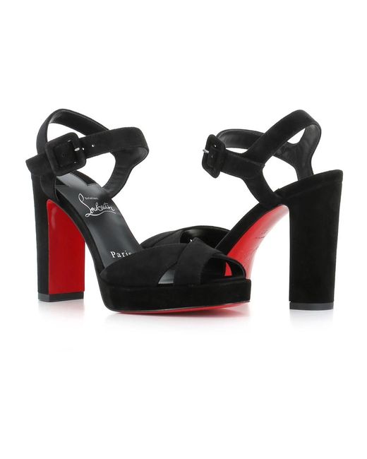 High Heel Sandals Christian Louboutin en coloris Black