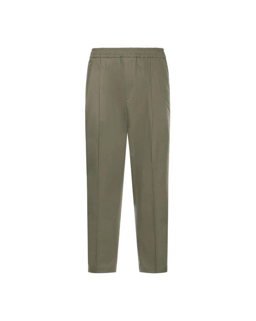 BE ABLE Green Straight Trousers for men