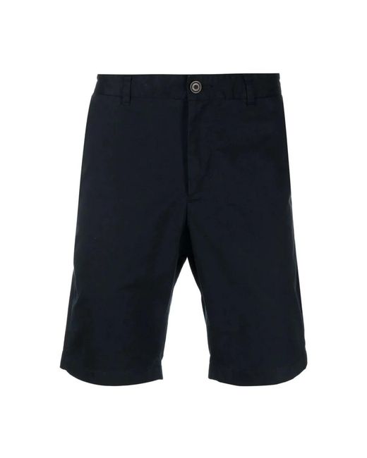 Vince Zwarte Casual Katoenen Shorts in het Blue voor heren
