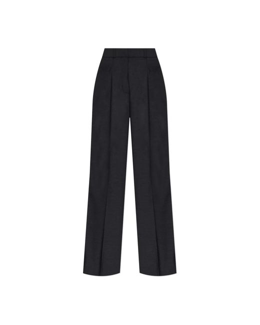 パンツ ENTIRE STUDIOS WIDE BLACK TROUSERS IN COTTON Entire studios Wide Trousers in Black | Lyst