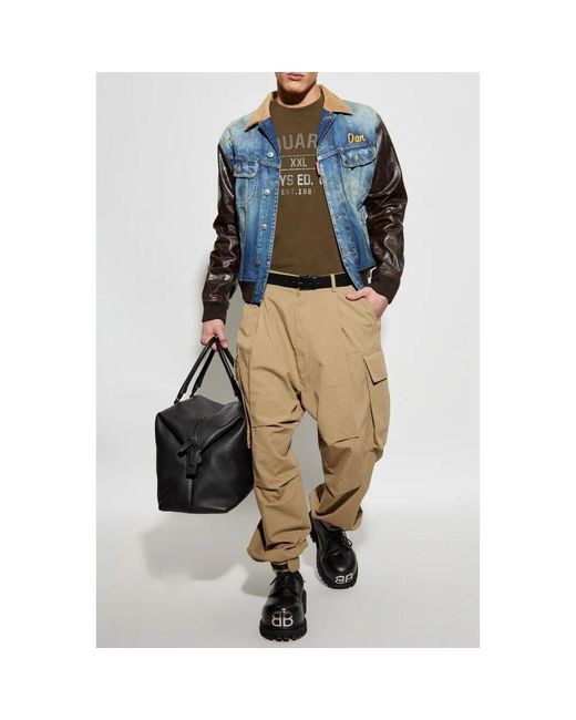 Wide Trousers DSquared² de hombre de color Natural