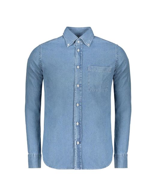 Moorer Blue Denim Shirts for men