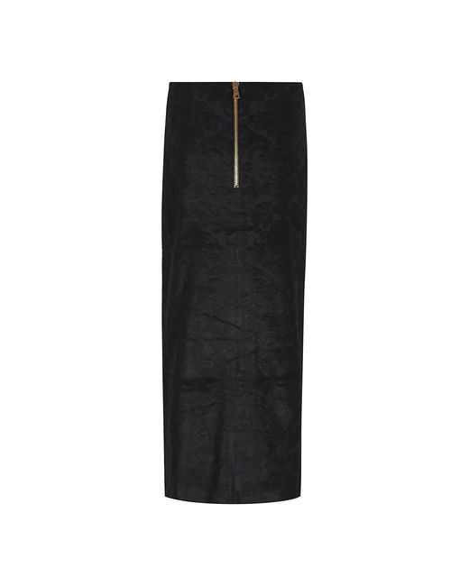 Midi Skirts Balmain de color Black