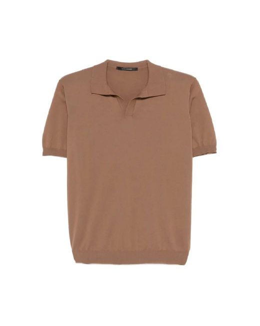 Tagliatore Brown Polo Shirts for men