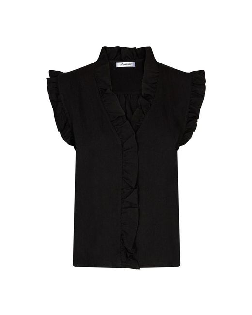 Blouses co'couture de color Black