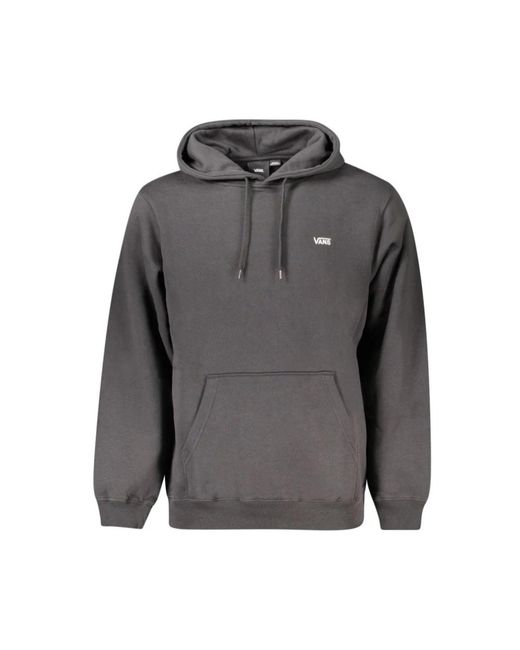 Vans Hoodies & Sweatvesten ,Zwart ,Katoen Zwarte Katoenen Sweater Hoodie in het Gray voor heren