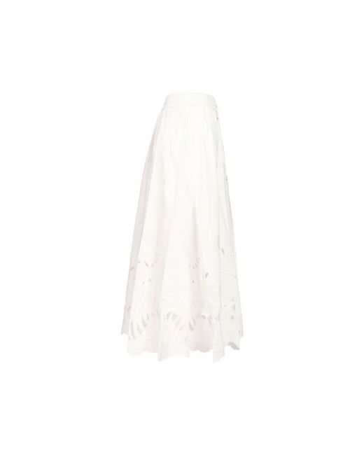 Zimmermann White Midi Skirts