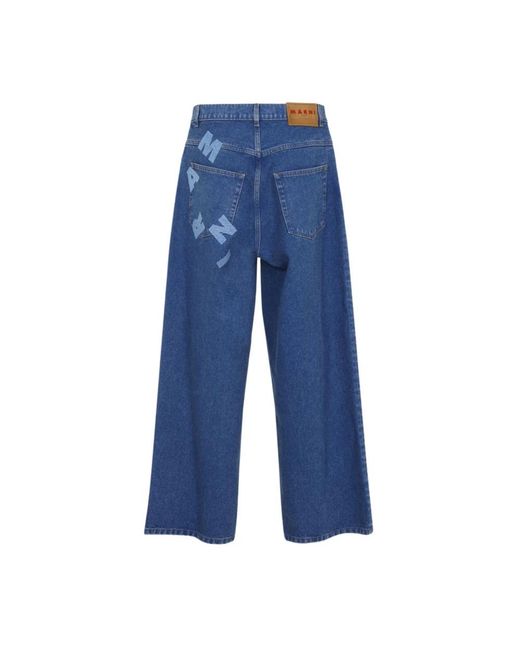Marni Blue Straight Fit Jeans for men
