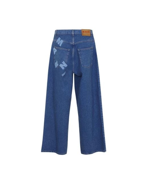 Marni Blue Straight Jeans for men