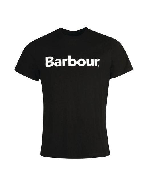 Barbour Logo Tee Black for men